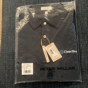 Peter Millar Blue Polo Shirt Classic Design